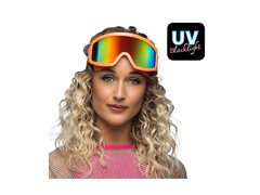 Ochelari de schi Party neon portocaliu