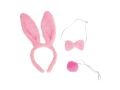 Set iepuraș Playboy roz - 3 elemente