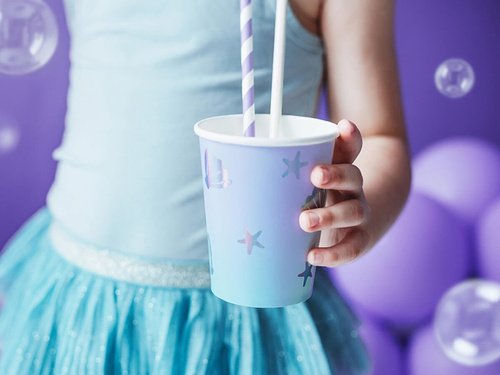 Cupe aniversare Underwater Land - 220 ml - 6 buc.