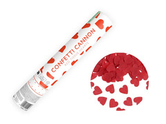 Tub de împușcare - inimi roșii - 28 cm - 1 buc.