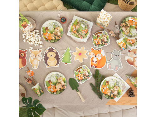 Ghirlandă prieteni din pădure - 200 cm - 1 buc.