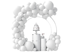 Set de baloane pentru ghirlanda de baloane albe - 86 buc.