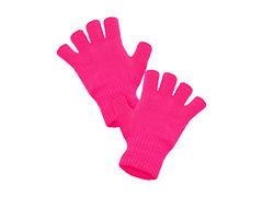 Mănuși fără degete roz neon