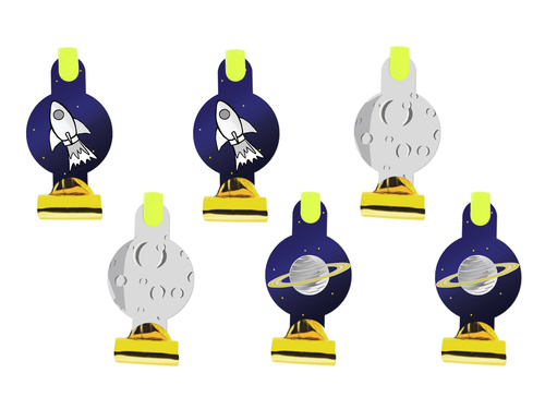 Fluierături de trompetă spațială - 6 buc