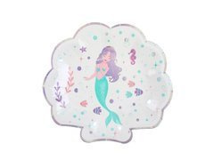 Farfurii aniversare sirenă - 22,7 cm - 10 buc.