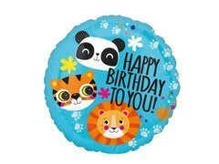 Balon de folie Happy Birthday Animals Safari - 1 buc.