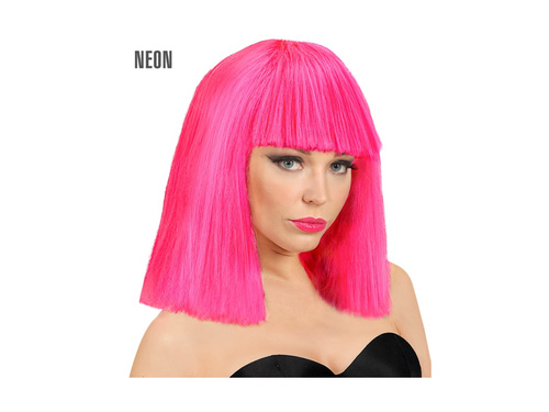 Peruca Neon roz Showgirl