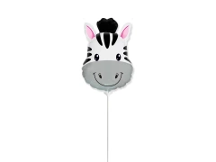 Balon din folie Zebra stick - 20x29 cm - 1 buc.