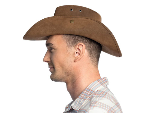 Pălărie de cowboy maro - 1 buc.