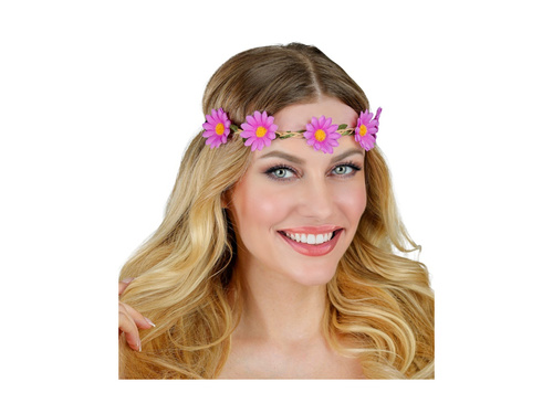 Bentiță cu flori mov