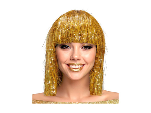 Peruca aurie strălucitoare