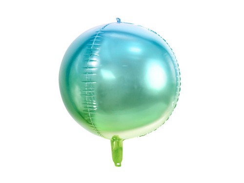 Balon ombre albastru și verde - 35 cm - 1 buc.