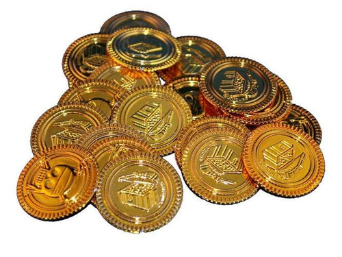 Monede pirat din aur - 30 bucăți