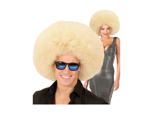 Peruca afro blondă mare, de înaltă calitate