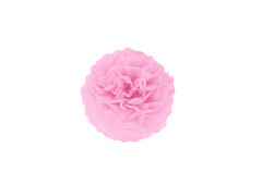 Decorațiuni florale suspendate pom pom - roz deschis - 15 cm - 1 buc.