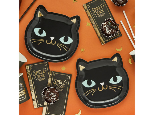 Farfurii Black Cat - 18.5cm x 20.5cm - 8 buc.