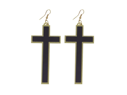 Cercei cruce Halloween - 1 buc.