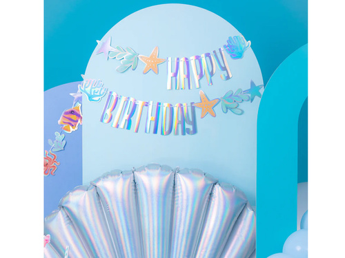Happy Birthday Ocean banner - 240 cm - 1 buc.