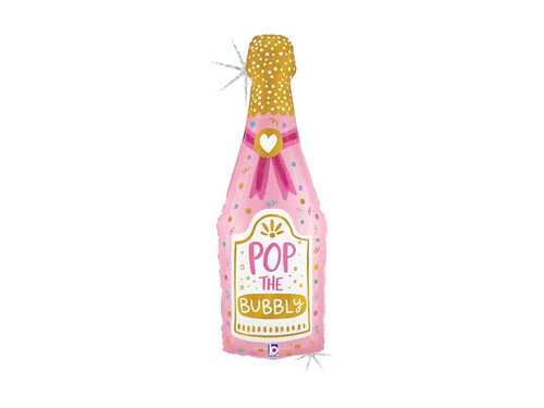 Balon cu folie cu sticla de sampanie - 37" - 1 buc.