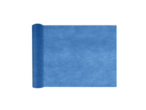 Decorațiune de masă nețesută - albastru marin - 30 cm x 10 m - 1 buc.