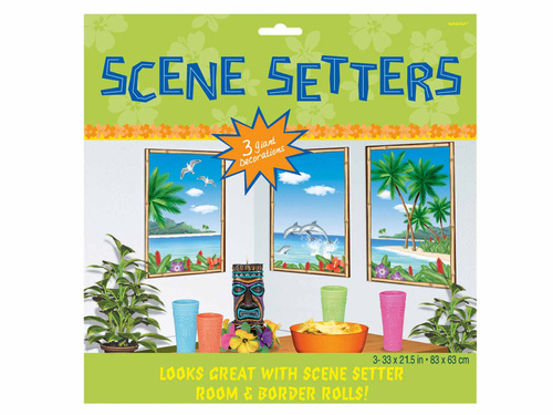 Decor de perete Hawaiian Ferestre - 3 buc.