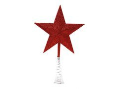 Pom de Crăciun stea roșu - 23 cm - 1 buc.