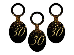 Pandantive spumante cu vodcă pentru a 30-a aniversare - 8 buc.