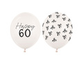 Set de baloane din latex pentru a 60-a aniversare - 30 cm - 50 buc.