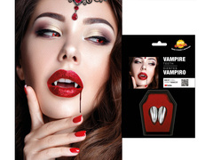 Dinți de vampir din argint - 2 buc.