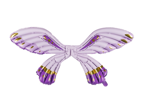 Balon din folie Aripi de fluture violet - 102 x 50 cm - 1 buc.