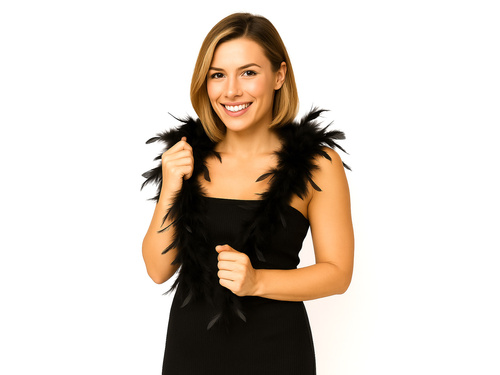 Boa pană - negru - 180 cm.