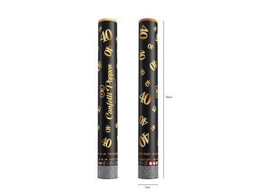 Tub de împușcare pentru a 40-a aniversare - 40 cm - 1 buc.