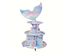 Mermaid cupcake tinsel stand - 1 buc.