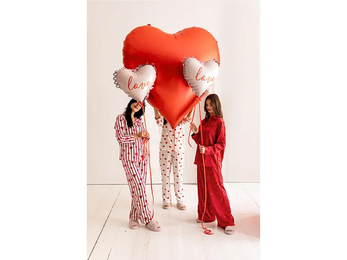 Balon folie Inimă roșu XXL - 136 x 129 cm - 1 buc.