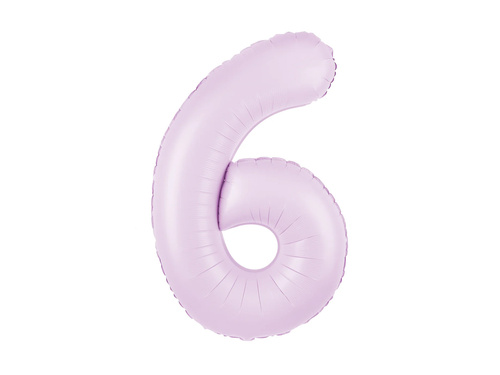 Balon folie liliac numărul 6 - 100 cm - 1 buc.