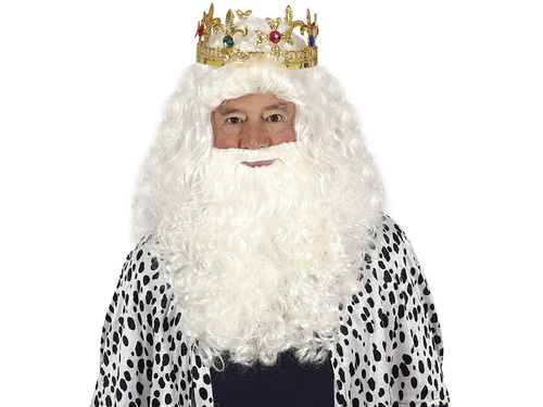 Peruca și barba lui Moș Crăciun - 1 set