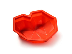 Matriță 3D pentru tort în formă de inimă - 1 buc.