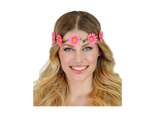 Bentiță cu flori roz