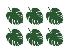 Cărți de vizită de masă Aloha - 14,5 x 11 cm - 6 buc.