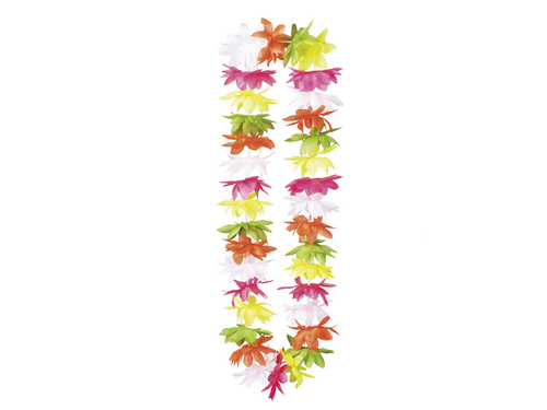 Colier multicolor cu ghirlandă hawaiiană - 1 buc.
