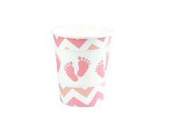 Baby Shower picioare cupe roz - 6 buc.