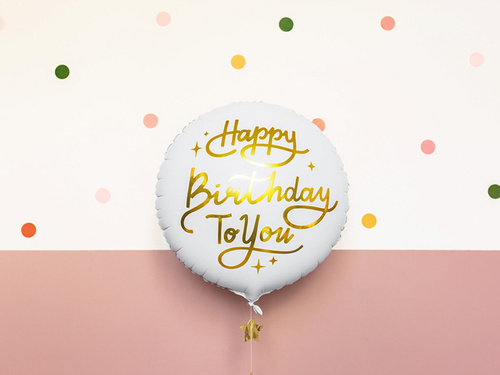 Balon de folie Happy Birthday To You - 45 cm - 1 buc.