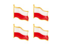 Pin steag polonez - 2,5 x 2 - 4 buc.