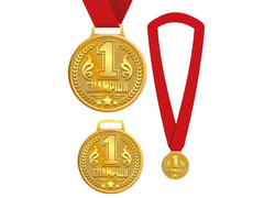 Medalie câștigător campion - 1 buc.