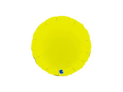Balon rotund din folie mat verde lime - 14" - 1 buc.