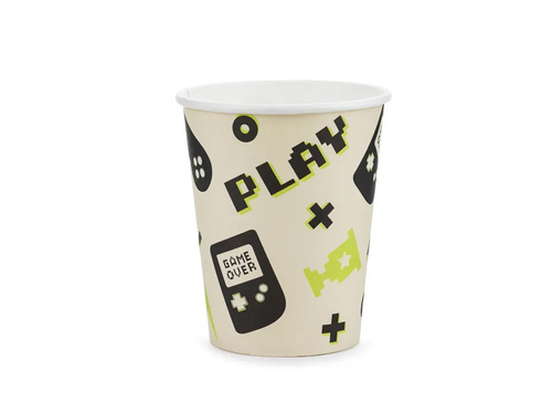 Cupe aniversare Gamer - 220 ml - 6 buc.
