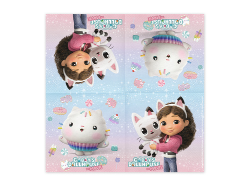 Șervețele aniversare Gabi's Cat House - 33 cm - 20 buc.