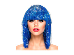 Peruca albastră strălucitoare