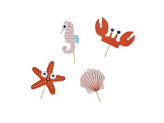 Piese pentru tort Sea Land - 12 buc.