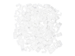 Cleme de închidere balon alb - 100 buc.